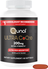 Qunol frente del envase mostrando 60 softgels y diseño claro