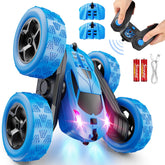 QUNREDA coche RC vista frontal mostrando LEDs para orientación
