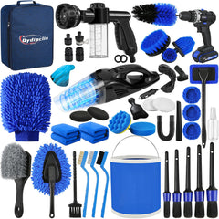 Qydipclin vista frontal del kit completo mostrando todas las piezas para limpieza profesional