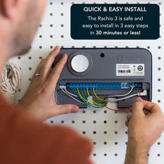 Rachio closeup of Quick Run buttons for one‑tap watering benefit instant manual control