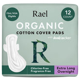 Rael paquete frontal XL Overnight mostrando cobertura y cantidad, protección confiable