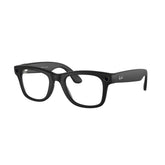 Ray-Ban Meta vista frontal Matte Black con look clásico y tecnología integrada