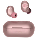 Raycon empaquetado frontal Rose Gold mostrando diseño elegante y beneficio estético