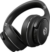 Raycon vista frontal del auricular negro mostrando diseño y acabado, comodidad duradera