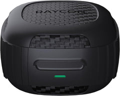 Raycon Impact vista de los contactos de carga y facilidad de recarga