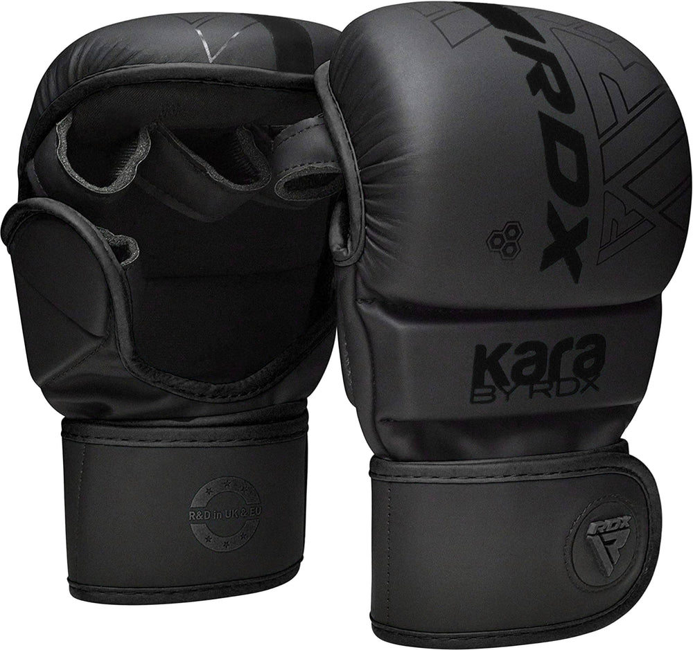 RDX guantes MMA vista frontal con agarre mejorado