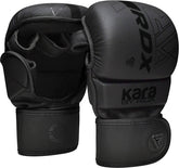 RDX guantes MMA vista frontal con agarre mejorado