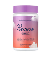 Recess frasco frontal con sabor Gradient Berry mostrando diseño y cantidad de 28 porciones