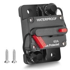 RED WOLF frente del disyuntor 60A mostrando diseño compacto y protección