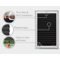 Redi Shade primer plano de la textura plisada en papel resistente para bloqueo de luz