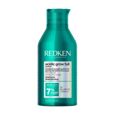 Redken bote frontal del champú mostrando etiqueta y tamaño beneficios visuales