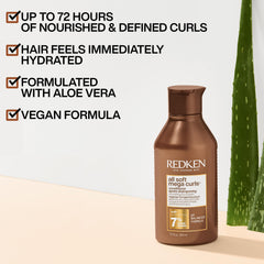 Redken aplicación sobre rizos para desenredar y suavizar inmediatamente