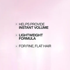 Redken Volume Injection textura de espuma ligera para limpieza suave y cuerpo