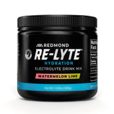 REDMOND envase frontal mostrando etiqueta Watermelon Lime y beneficios