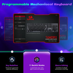 Redragon K671 teclado en escritorio durante partida demostrando ergonomía