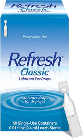 Refresh viales frontal embalaje mostrando caja y cantidad conveniente