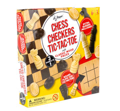 Regal Games tablero reversible mostrando lado de tres en raya, cambio rápido