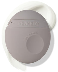 REMEDY envase frontal visible y limpio que transmite cuidado inmediato