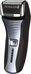 Remington F5 vista frontal mostrando láminas y diseño ergonómico para afeitado apurado
