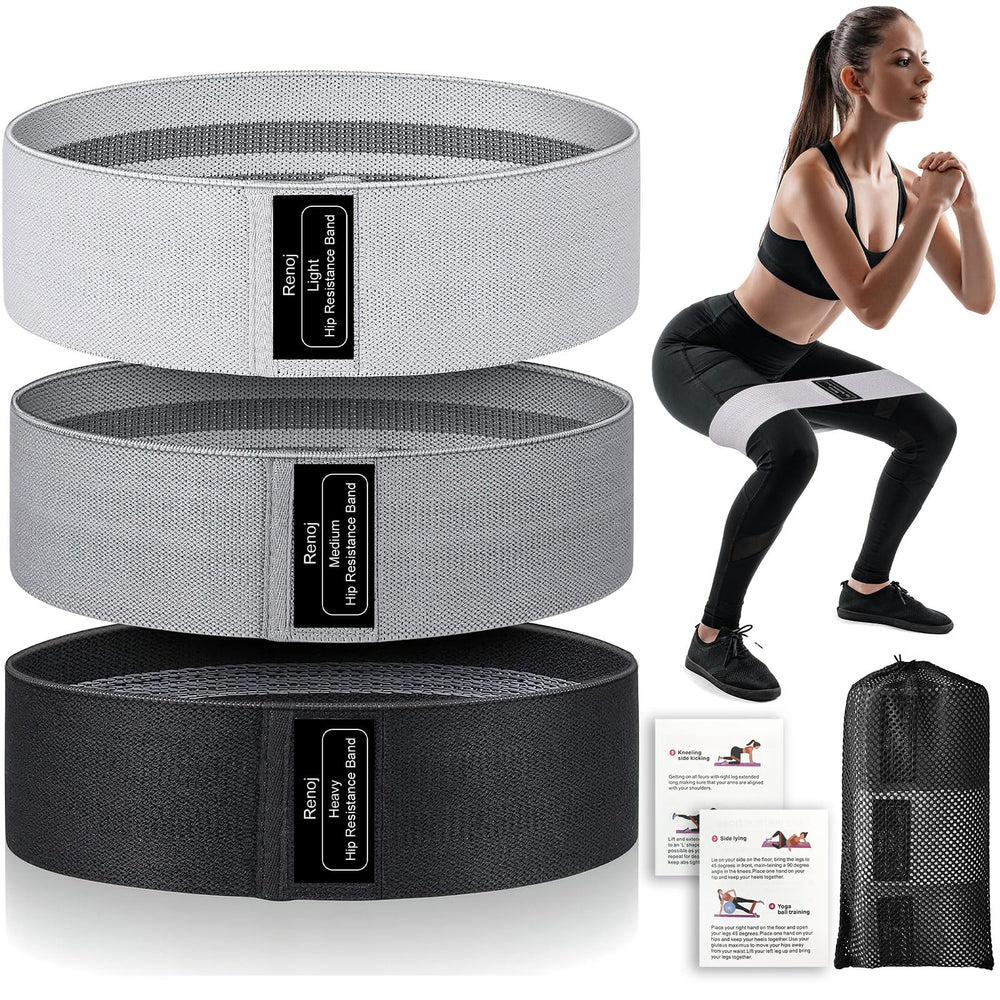 Renoj frontal del paquete mostrando las tres bandas, ideal para entrenar en casa