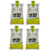 RESCUE! front packaging showing four disposable big bag fly traps and usage benefit