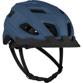 Retrospec Lennon vista frontal en azul mate, protección y estilo visibles