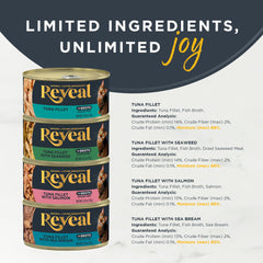 Reveal detalle de la etiqueta con ingredientes limitados y sin aditivos