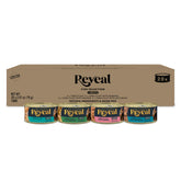 Reveal paquete frontal de 20 latas mostrando variedad de sabores y conveniencia