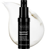 Revision Skincare envase frontal mostrando Nectifirm Advanced y beneficio reafirmante