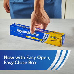 Reynolds Wrap uso en fuente dentro del horno para evitar salpicaduras