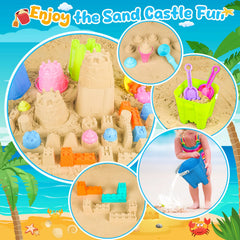 REZUCREY niños usando los juguetes en la playa para juego cooperativo