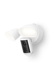 Ring Floodlight Cam Pro frontal mostrando diseño y lente beneficios vigilancia