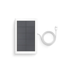 Ring panel instalado junto a cámara demostrando carga continua