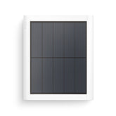 Ring panel solar 4W frontal mostrando diseño blanco y rendimiento mejorado