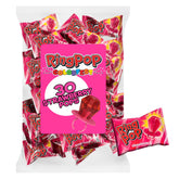 Ring Pop empaque frontal rosa mostrando 30 unidades y fácil reparto