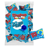 Ring Pop vista frontal del paquete y anillos, atractivo para fiestas