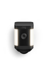 Ring Spotlight Cam Plus frontal mostrando diseño y lente para vigilancia clara