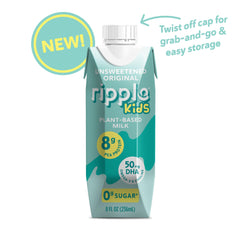 Ripple detalle de etiqueta nutricional destacando proteínas y DHA