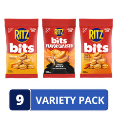 Ritz bolsa individual abierta con crackers visibles, ideal para porciones personales