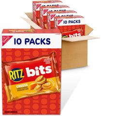 RITZ frente del paquete mostrando caja a granel y beneficio conveniencia