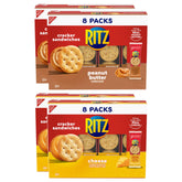RITZ empaque frontal mostrando los 32 paquetes, práctico para llevar