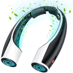 Rohent ventilador de cuello frontal mostrando diseño elegante y práctico