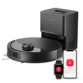 roborock Q10 S5 vista frontal mostrando diseño compacto y eficiente limpieza