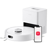 roborock Q7 M5 frente con base RockDock, autovaciado que ahorra tiempo