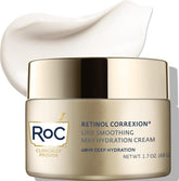 RoC envase frontal mostrando la crema hidratante y beneficios visibles
