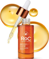 RoC frasco frontal del sérum iluminador mostrando diseño y volumen de 30 ml