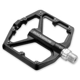 ROCKBROS front view of flat pedal showing platform and branding, highlights durability