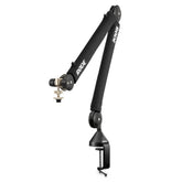 RØDE PSA1+ vista frontal mostrando brazo profesional y acabado negro, mejora ergonomía