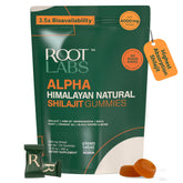 ROOT LABS frasco frontal mostrando 120 gomitas y beneficio conveniencia