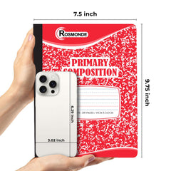 Rosmonde primer plano de líneas con midline punteada que guía la formación de letras